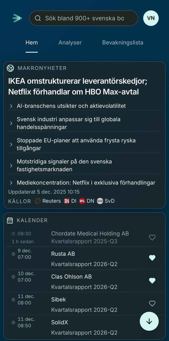 Quanor Platform Mobile